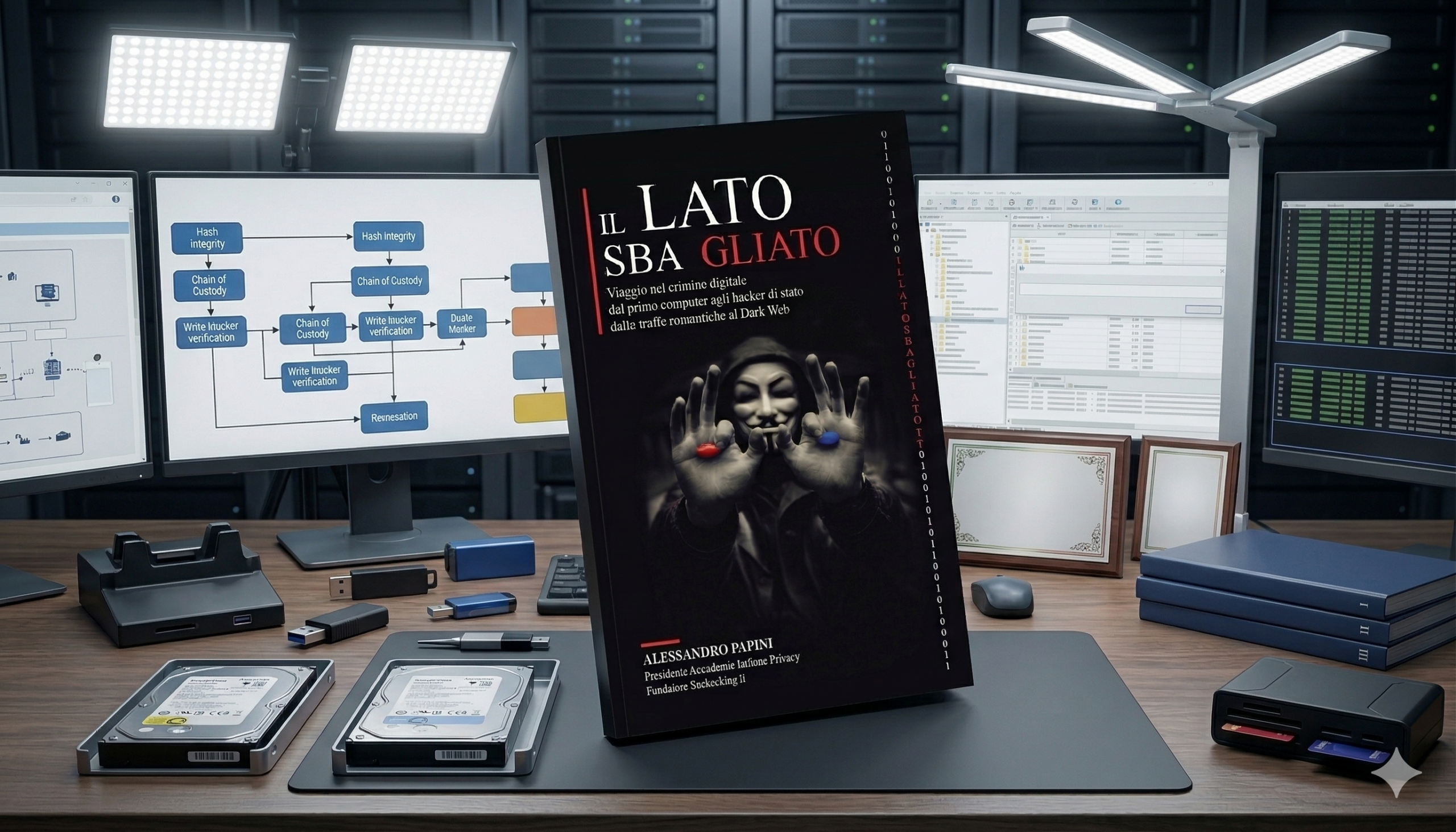 Alessandro Papini condivide ne Il lato sbagliato la sua esperienza sul campo. Una raccolta di casi reali e riflessioni per chi lavora con le prove digitali